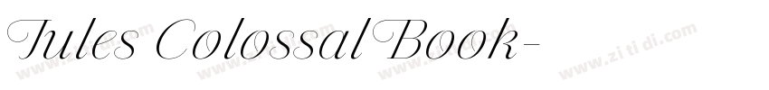 Jules Colossal Book字体转换